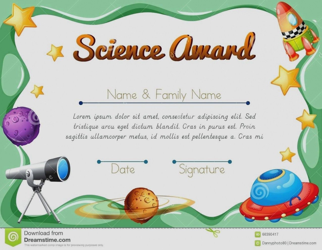 Science Fair Award Certificate Luxury Sample Certificate Recognition In Science