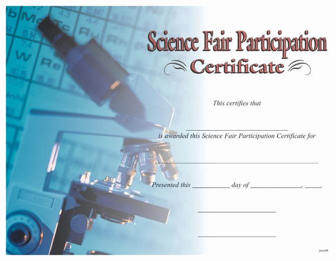 Science Fair Awards Certificates Awesome Award Certificates