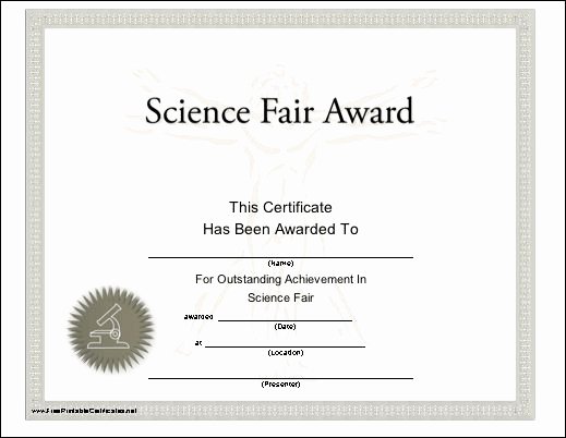 Science Fair Awards Certificates Luxury 14 Best Images About Science Fair On Pinterest