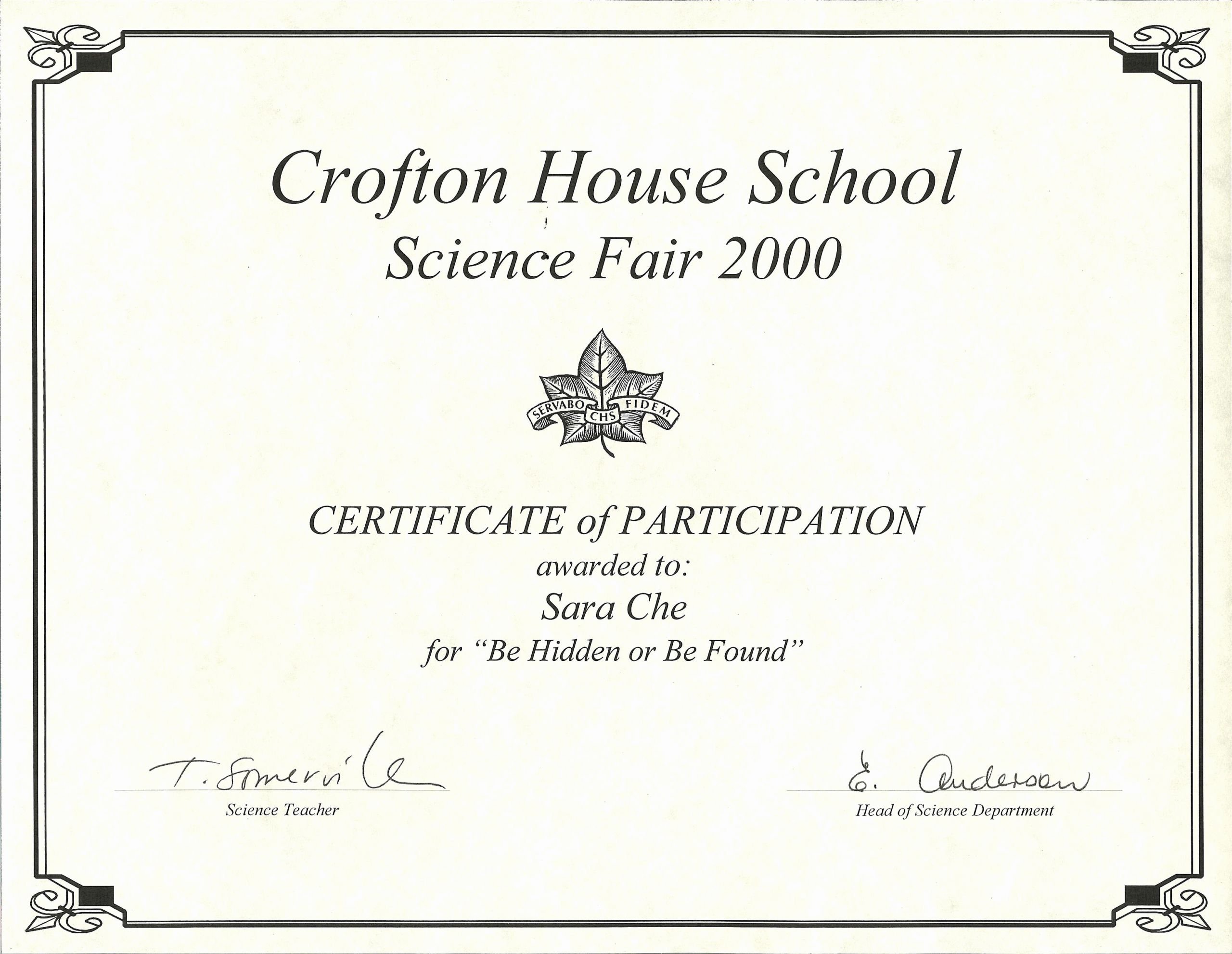 Science Fair Awards Certificates New Science Fair Awards