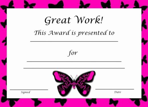 Silly Awards for Kids Lovely Free Printable Award Certificates for Kids