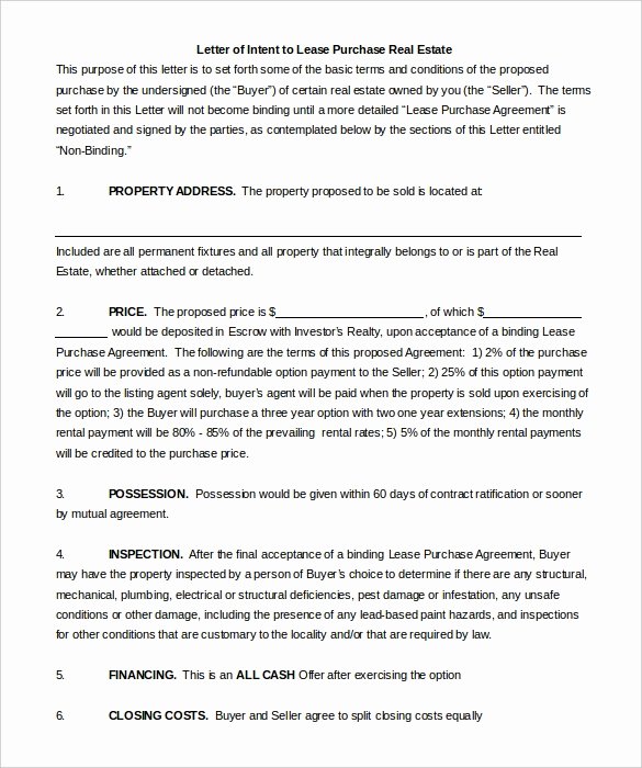 Simple Letter Of Intent to Purchase Property Lovely 30 Simple Letter Of Intent Templates Pdf Doc