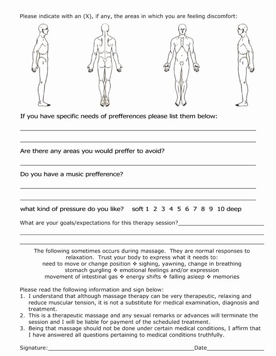 Simple Massage Intake form New Pinterest • the World’s Catalog Of Ideas