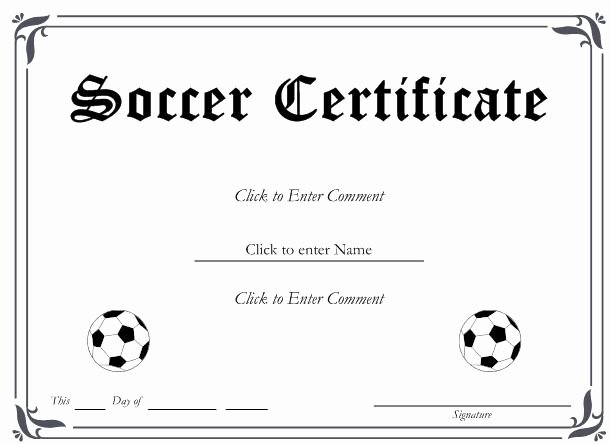 Soccer Certificate Templates for Word Unique 29 Of Blank Award Certificate Template soccer