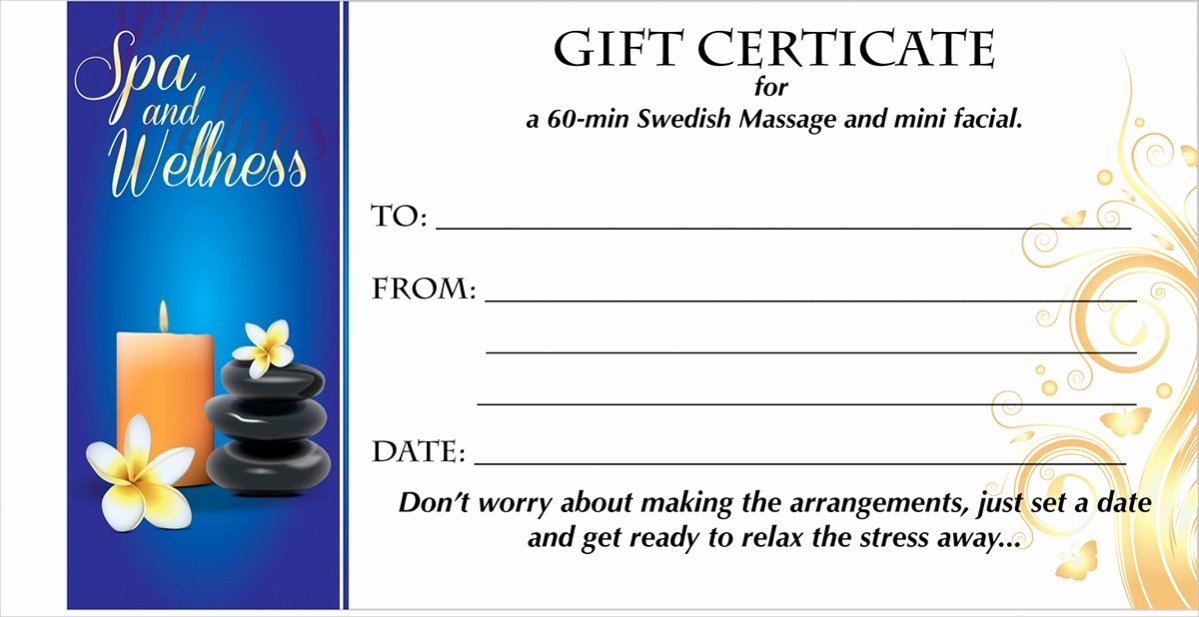 Spa Gift Certificate Template Beautiful 21 Free Gift Certificates Psd Ai Word Vector Eps