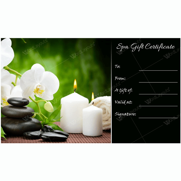 Spa Gift Certificate Template Lovely Bring In Clients with Spa Gift Certificate Templates