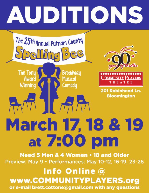 Spelling Bee Poster Ideas Beautiful A Follow Spot Can You Spell A U D I T I O N