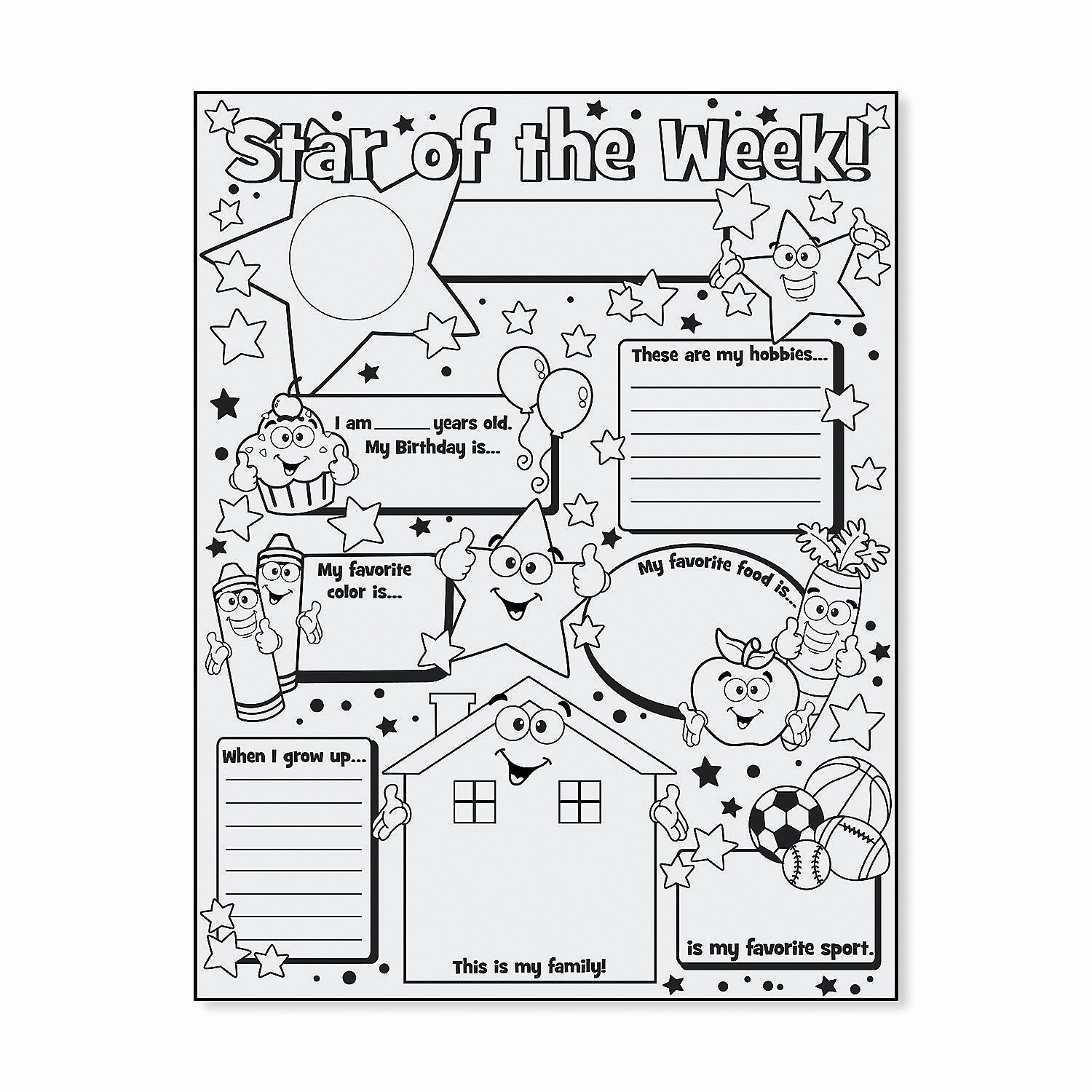Printable Star Of The Week Poster