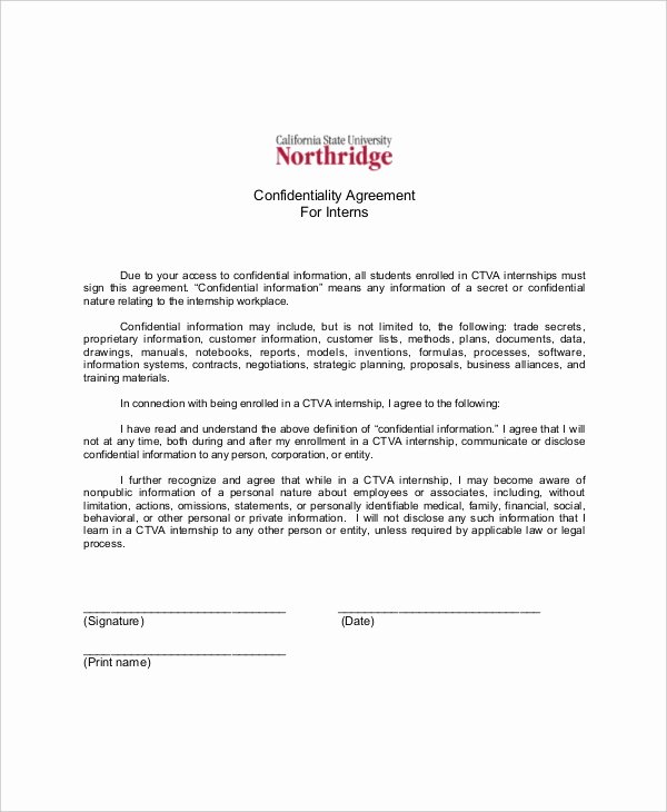 Statement Of Confidentiality Sample Inspirational 12 Medical Confidentiality Agreement Templates Free