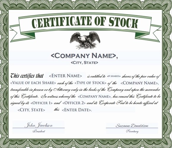 Stock Certificate Template Word Fresh Stock Certificate Template Word 2018