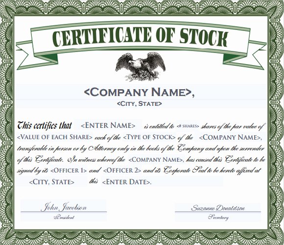 Stock Certificate Template Word New Stock Certificate Template 4 Free Download for Pdf Word