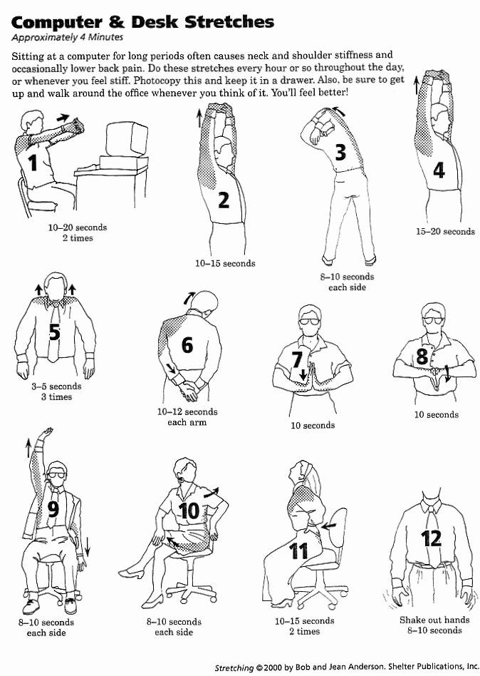 Stretching Charts Free Printable Luxury Printable Stretching Exercises for Seniors