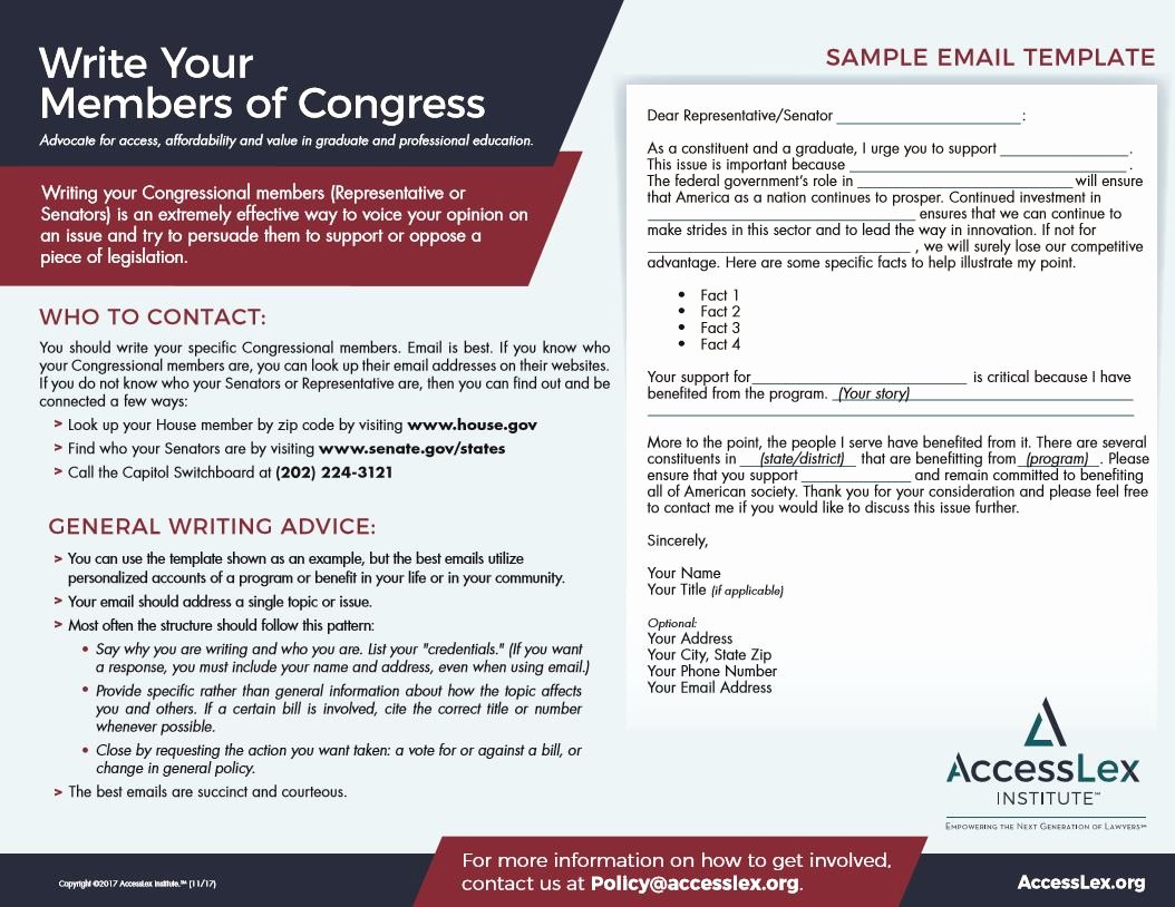 Student Congress Bill format Awesome Sample Letter to Congressman