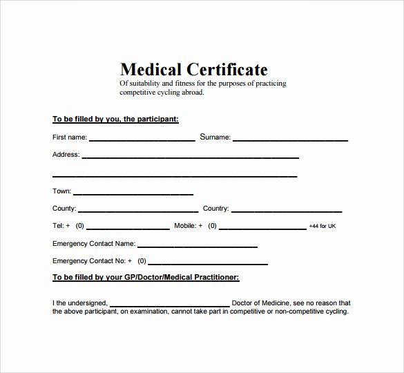 Student General Employment Certificate Lovely 19 Medical Certificate Templates for Leave Pdf Docs