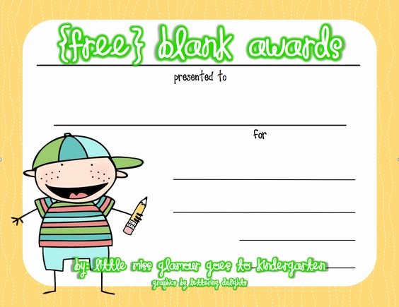 Student Of the Year Certificate Lovely Free Certificates Great for End Of the Year Kindergarten