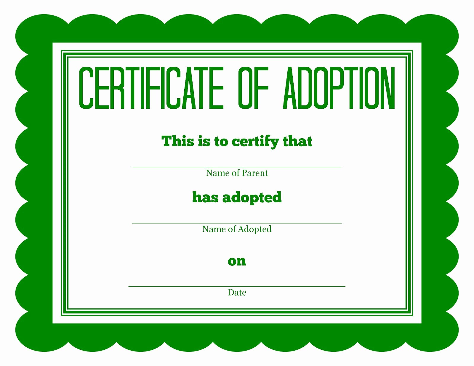 Stuffed Animal Adoption Certificate Template Fresh More Stuffed Animal Adoption Certificates