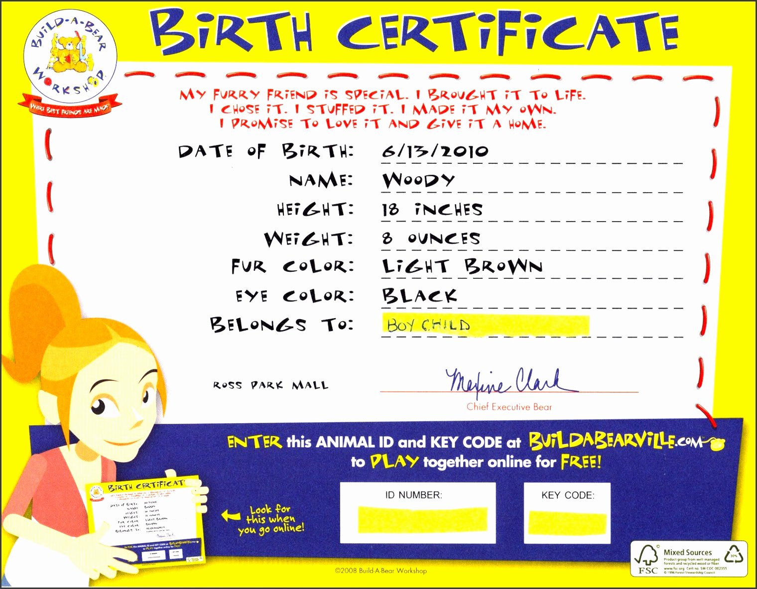 Stuffed Animal Birth Certificate Template Lovely 6 Creative Birth Certificate Template Sampletemplatess