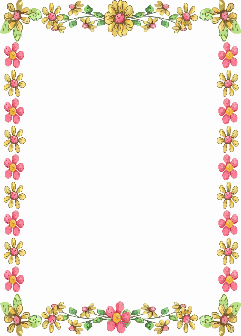 Summer Borders for Word Documents Best Of Flower Borders for Word Document Clipart Best