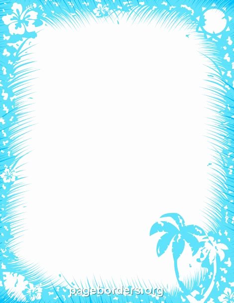 Summer Borders for Word Documents Inspirational Printable Tropical Border Free Gif Jpg Pdf and Png