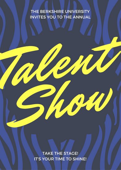 Talent Show Certificate Template Beautiful Customize 127 Talent Show Flyer Templates Online Canva