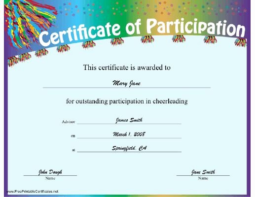 Talent Show Certificate Template Inspirational Certificate Participation Cake Ideas and Designs