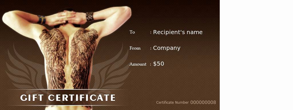 Tattoo Gift Certificate Template Best Of 6 Tattoo Gift Certificate Templates