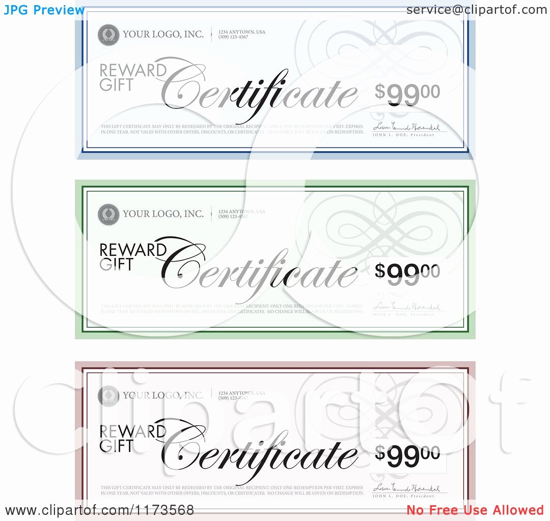 Tattoo Gift Certificate Template Free Fresh Clipart Of Gift Certificate Designs with Sample Text