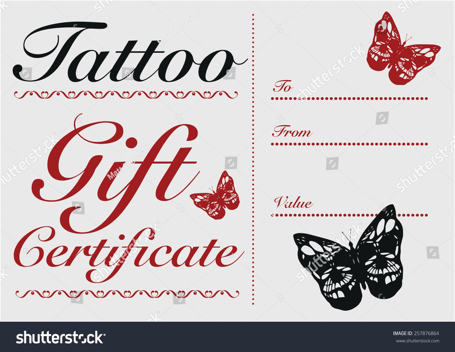Tattoo Gift Certificate Template Free Fresh Tattoo Gift Certificate Template Free
