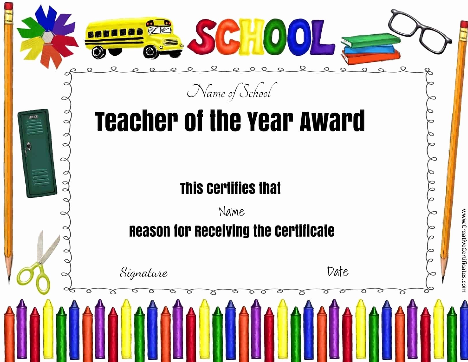 Teacher Appreciation Certificate Pdf New Free Printable Certificate Appreciation for Teachers