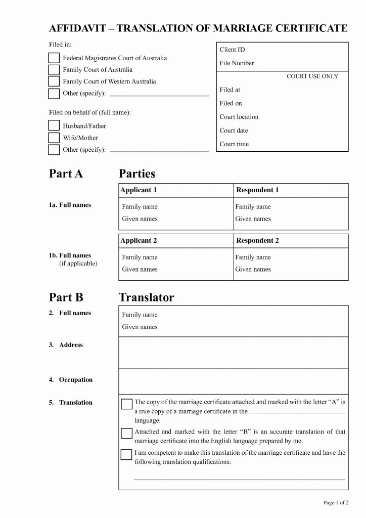 Template for Birth Certificate Translation Beautiful Translate Marriage Certificate From Spanish to English