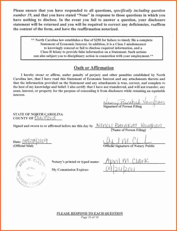 Template for Notarized Letter Best Of Notarized Letter format