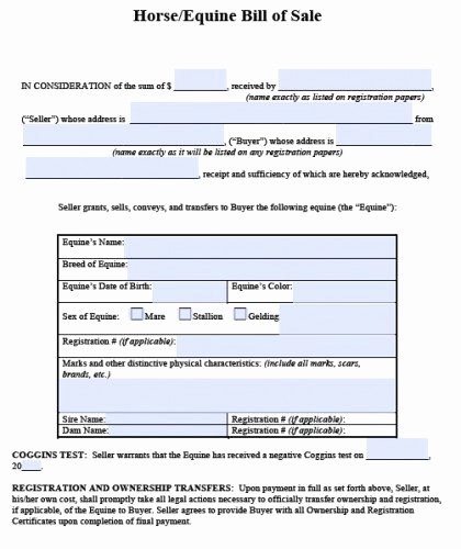 Tennessee Bill Of Sale for Trailer New Free Bill Of Sale forms Pdf