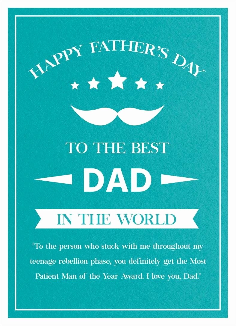 Thank You Letter to Dad Inspirational 16 Thank You Notes for Father S Day
