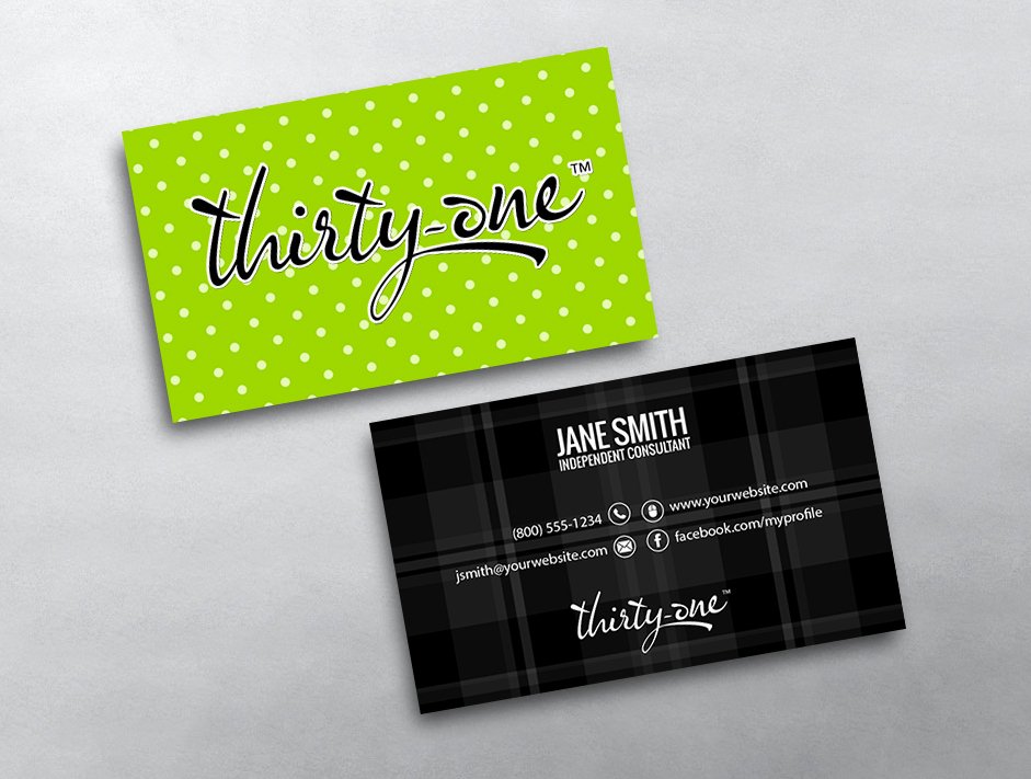 Thirty One Gift Certificate Template Fresh Thirty E Gifts Business Card 02