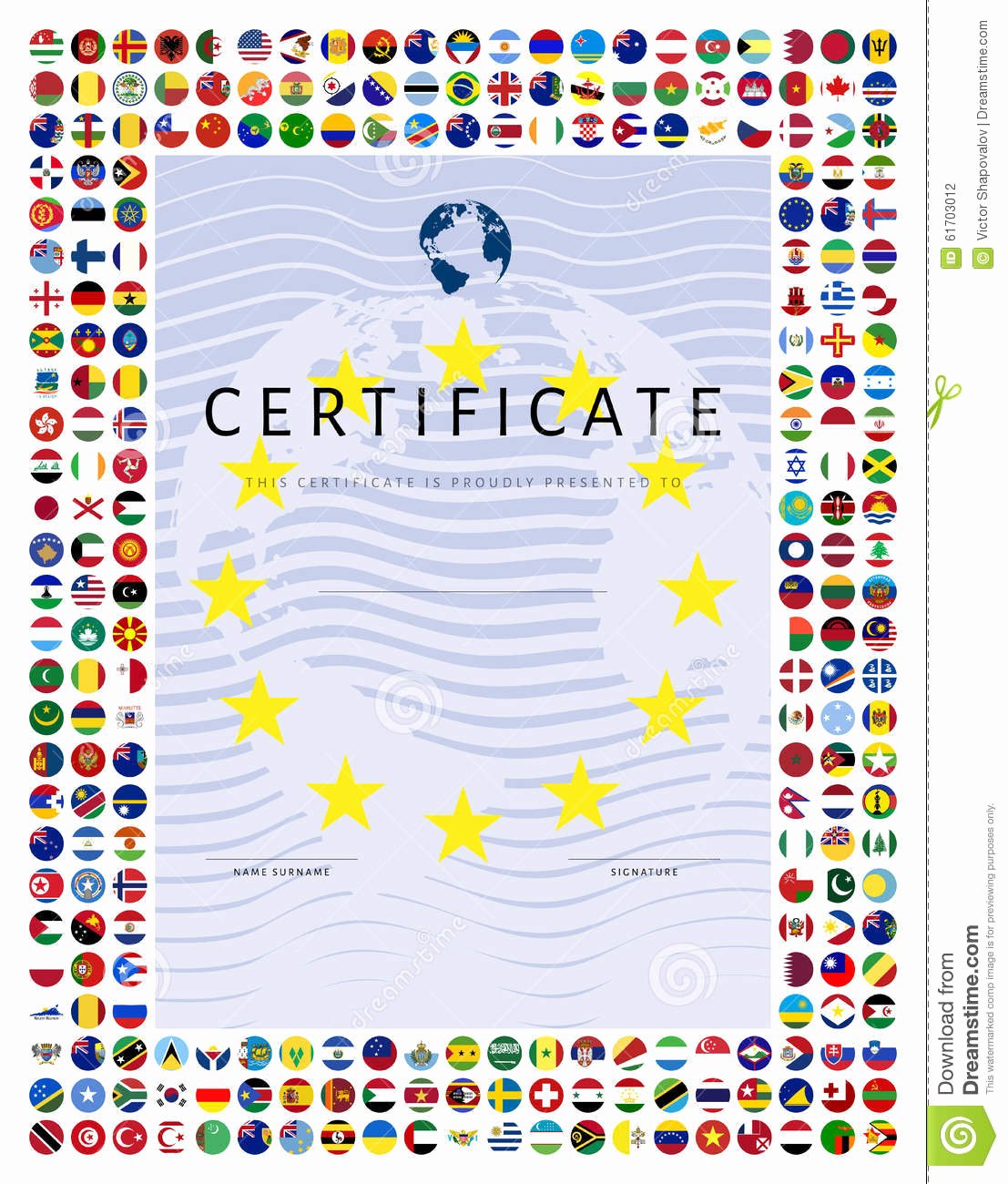 This Flag Was Flown Certificate Template Best Of Stock Graphy Certificate Template with World Flags