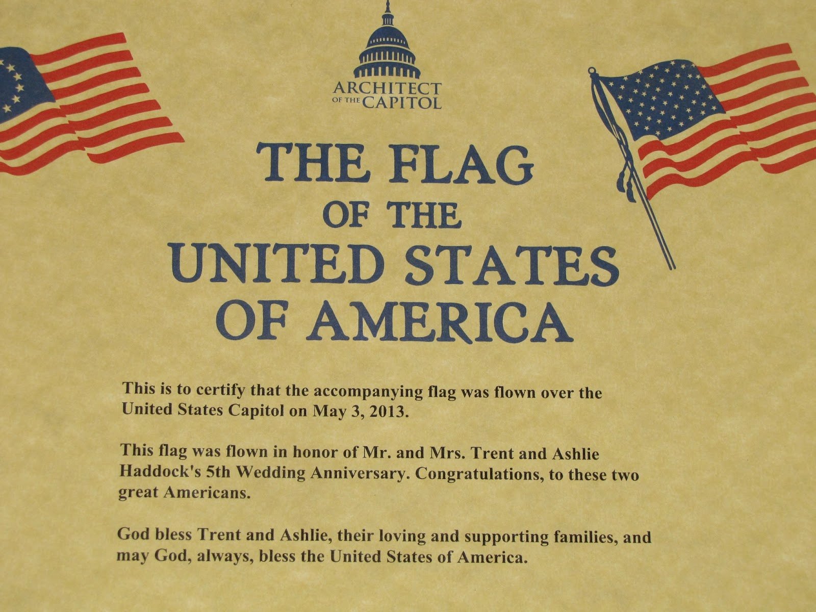 This Flag Was Flown Certificate Template Inspirational 30 Of Flag Flown Template
