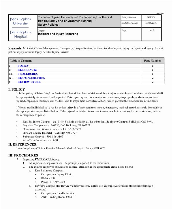 Traffic Accident form Fresh Free 42 Incident Report Examples &amp; Samples In Pdf