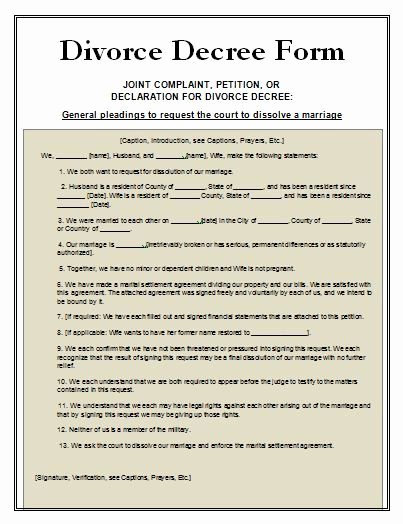 Translation Of Divorce Certificate Template New Divorce Decree form Fice Work Pinterest