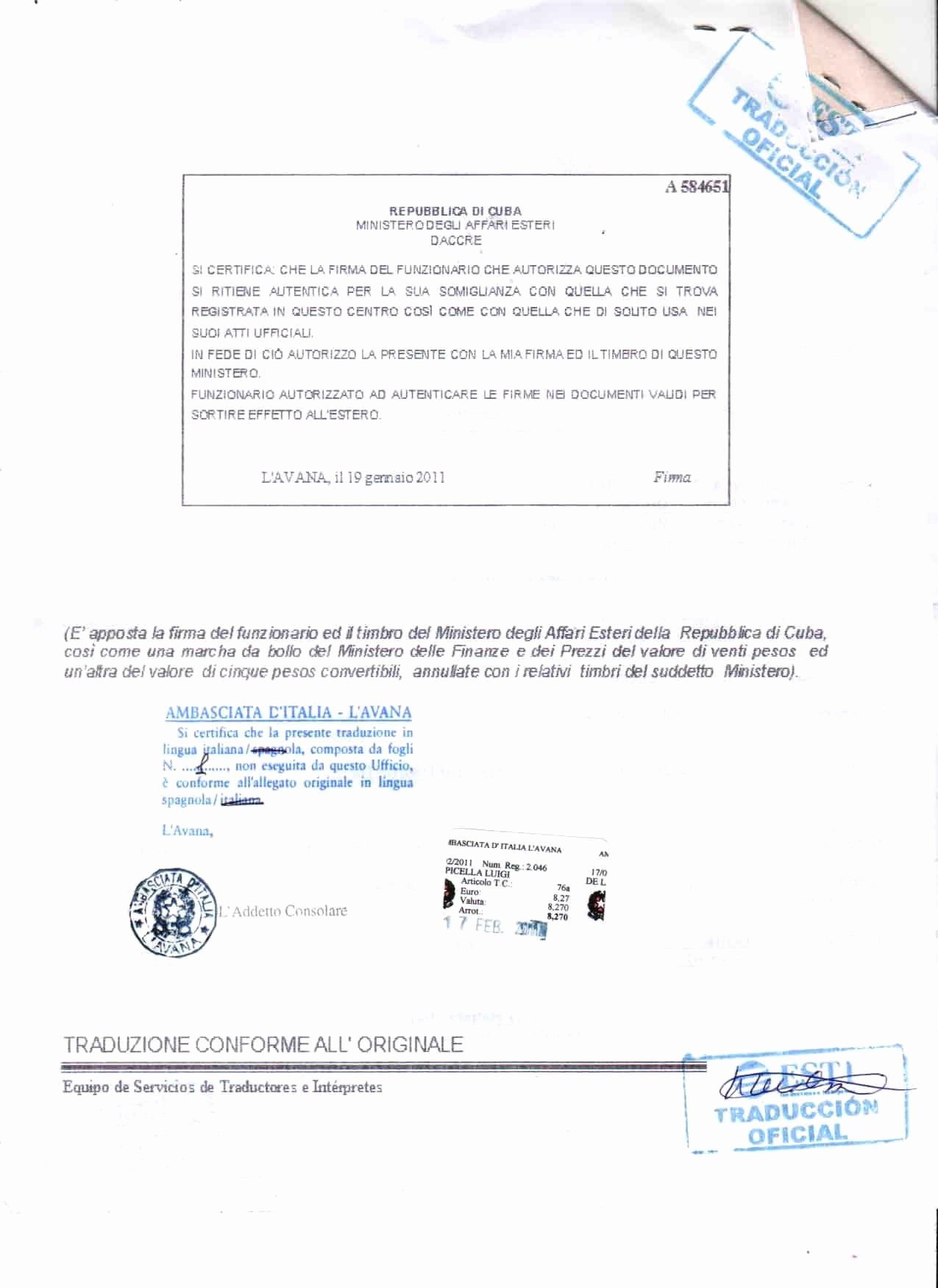 Translation Of Divorce Certificate Template Unique 25 Of Cuban Divorce Certificate Translation