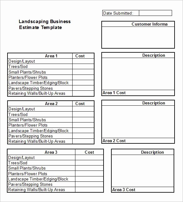 Tree Service Invoice Template Best Of 6 Landscaping Estimate Templates – Free Word Excel &amp; Pdf