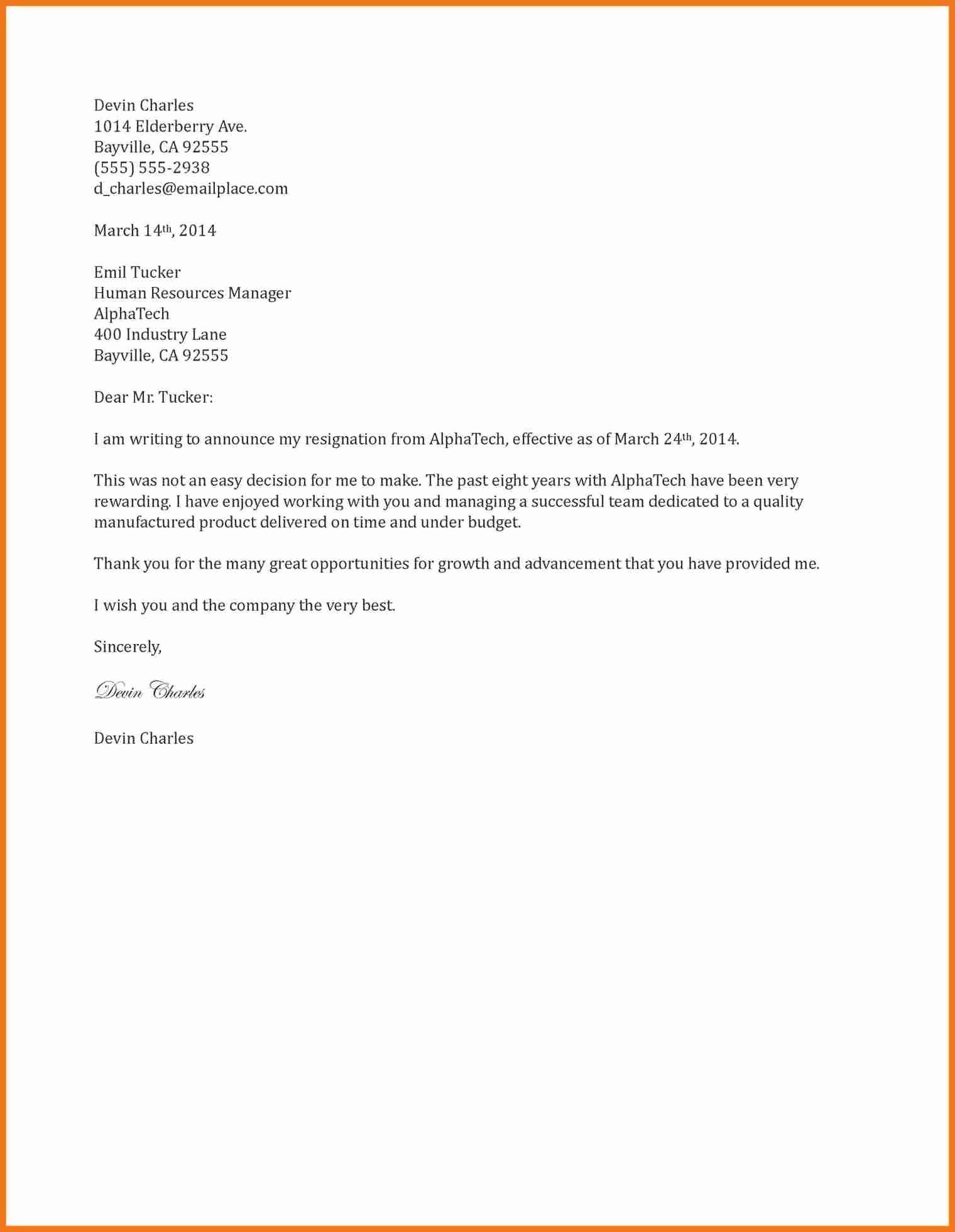 Two Weeks Notice Template Retail Unique 6 7 Two Weeks Notice Letter Retail