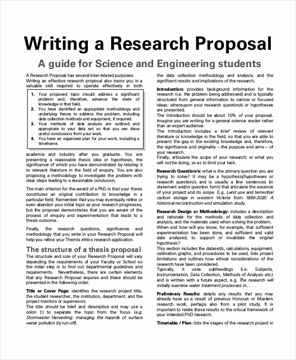  20 Undergraduate Research Proposal Examples Dannybarrantes Template
