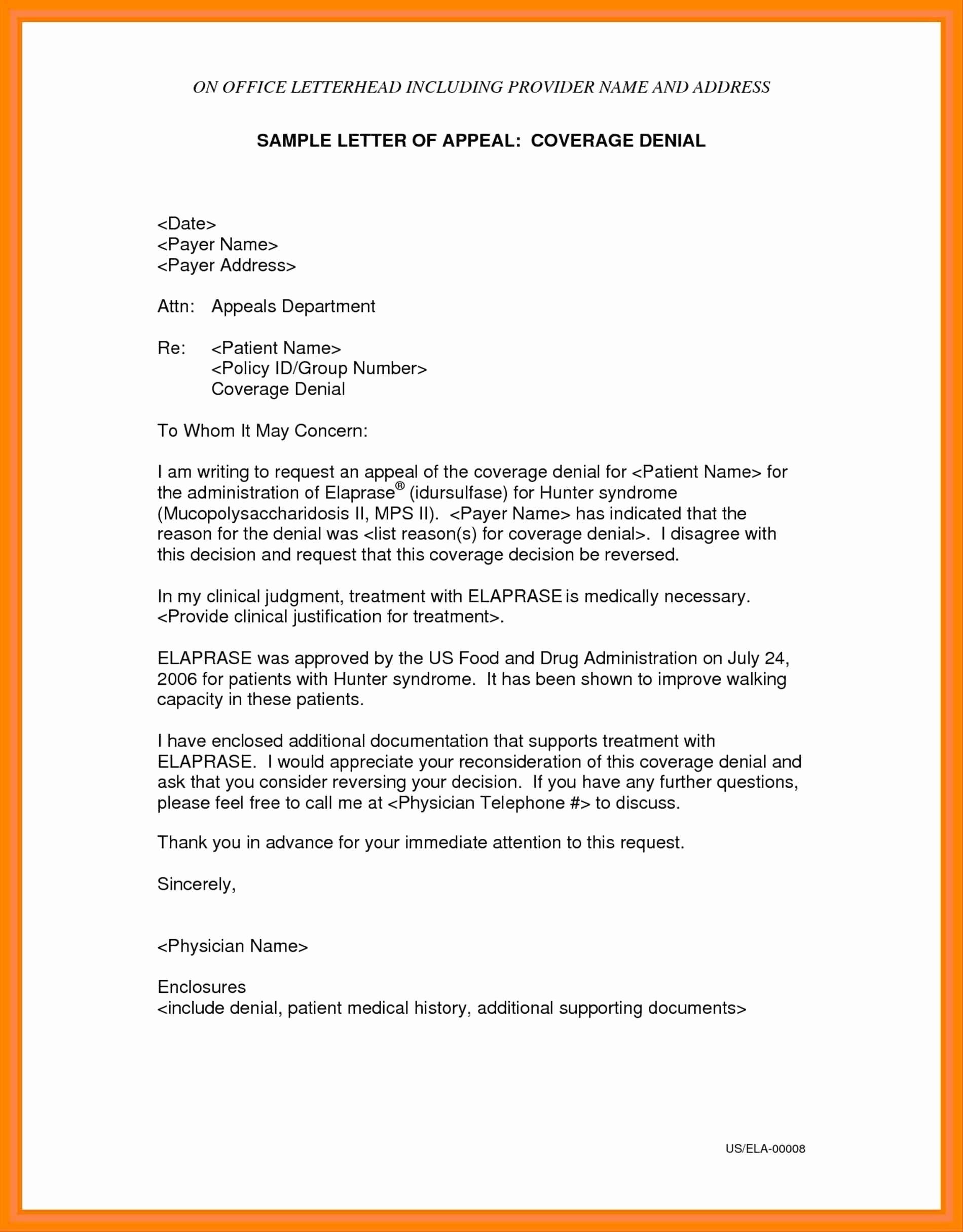 Unemployment Letter Template Awesome Unemployment Denial Appeal Letter Template Samples