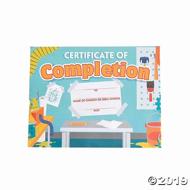 Vacation Bible School Certificate Of Completion Awesome Geared Up for God Vbs Certificates Of Pletion