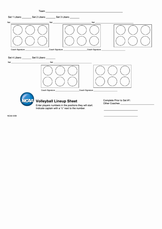 Volleyball Lineup Sheet Printable Elegant top 16 Volleyball Lineup Sheets Free to In Pdf format