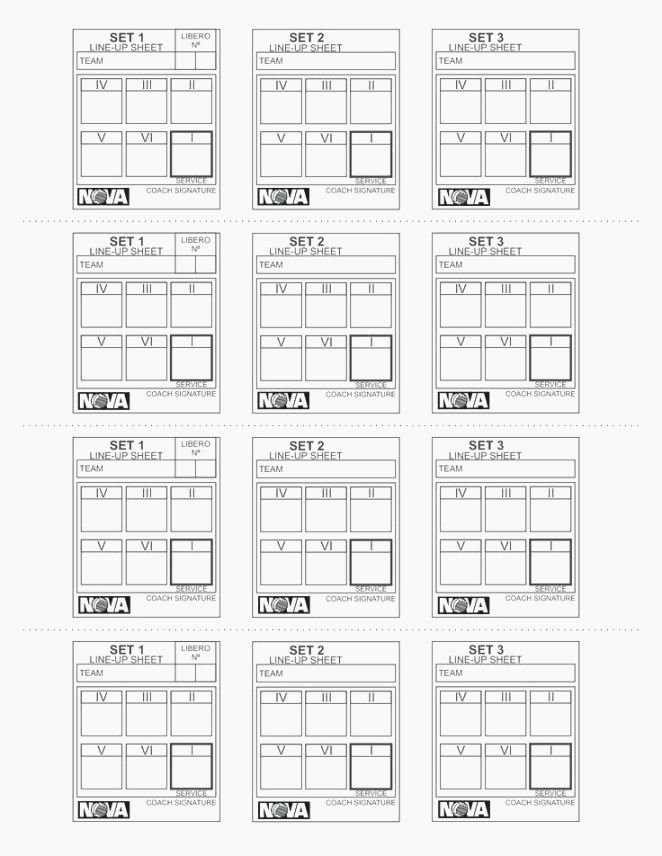 Volleyball Lineup Sheet Printable Fresh 39 Crush Volleyball Rotation Sheet Printable