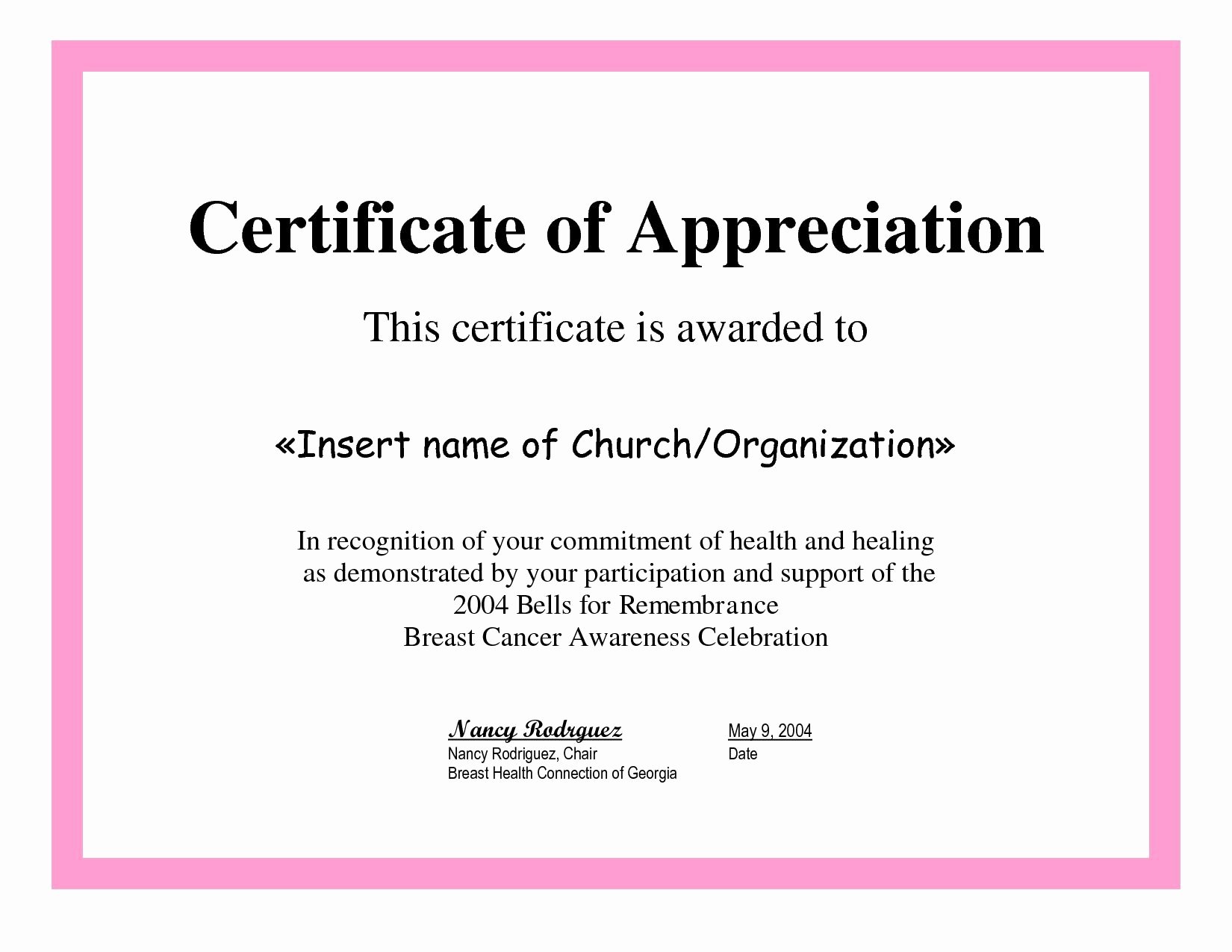 Volunteer Of the Month Certificate Template Fresh Employee Appreciation Certificate Template Free