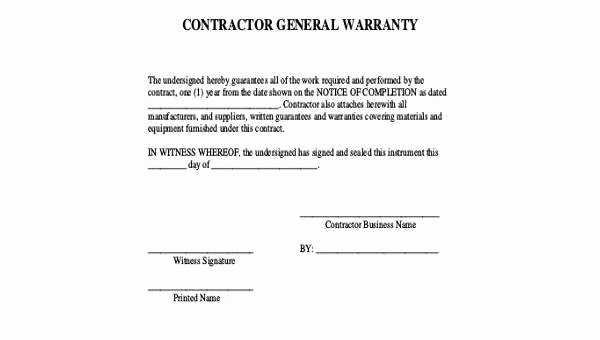 Warranty Certificate Template Word New Contractor Warranty Letter Letter Giftwatches Co