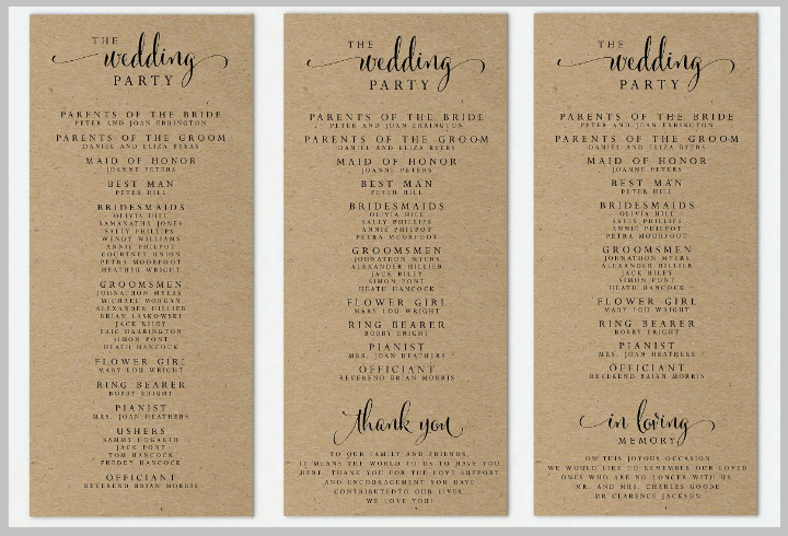  20 Wedding Program Template Google Docs Dannybarrantes Template