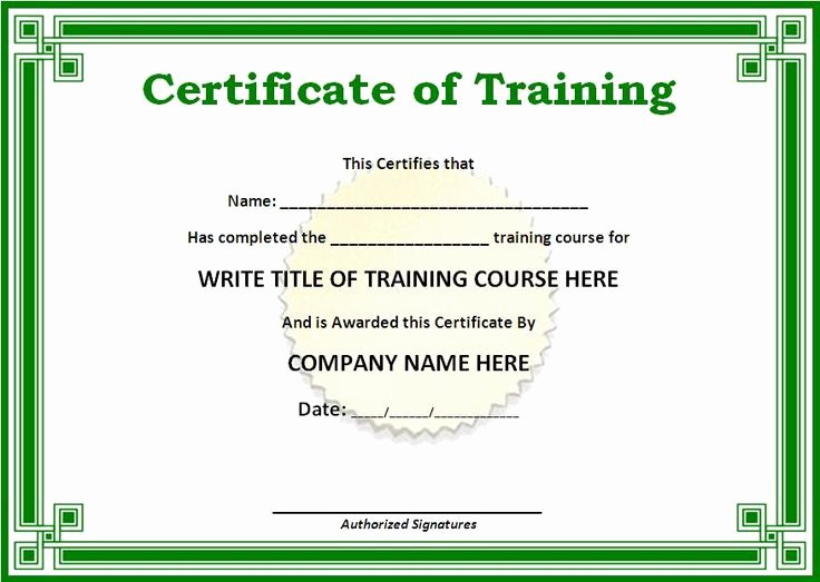 Weight Loss Certificate Template New Training Certificate Templates for Word